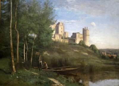Ruinen des Schlosses Pierrefonds von Jean Baptiste Camille Corot